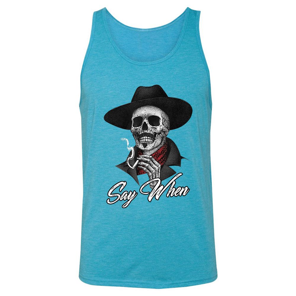 Unisex Jersey Tank - JXUXQS6W - Aqua Triblend - 3