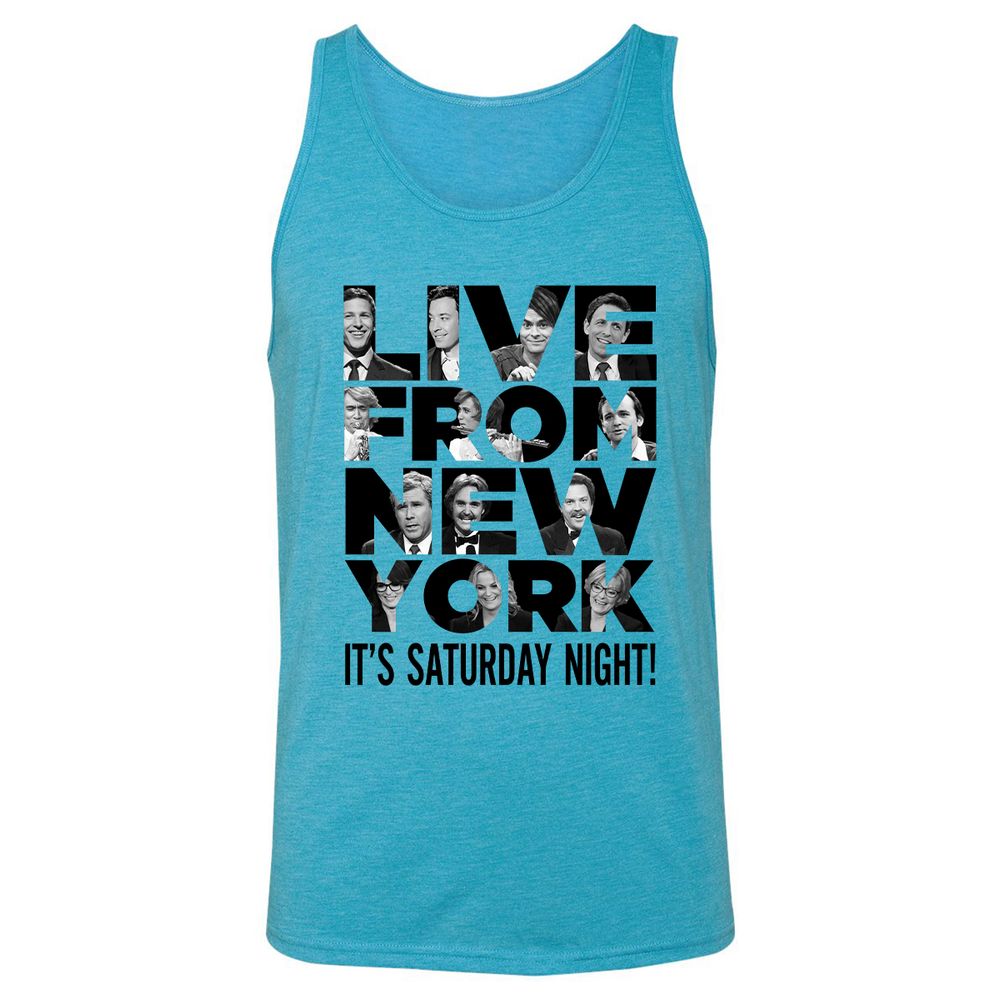 Unisex Jersey Tank - FCK4H582 - Aqua Triblend - 3