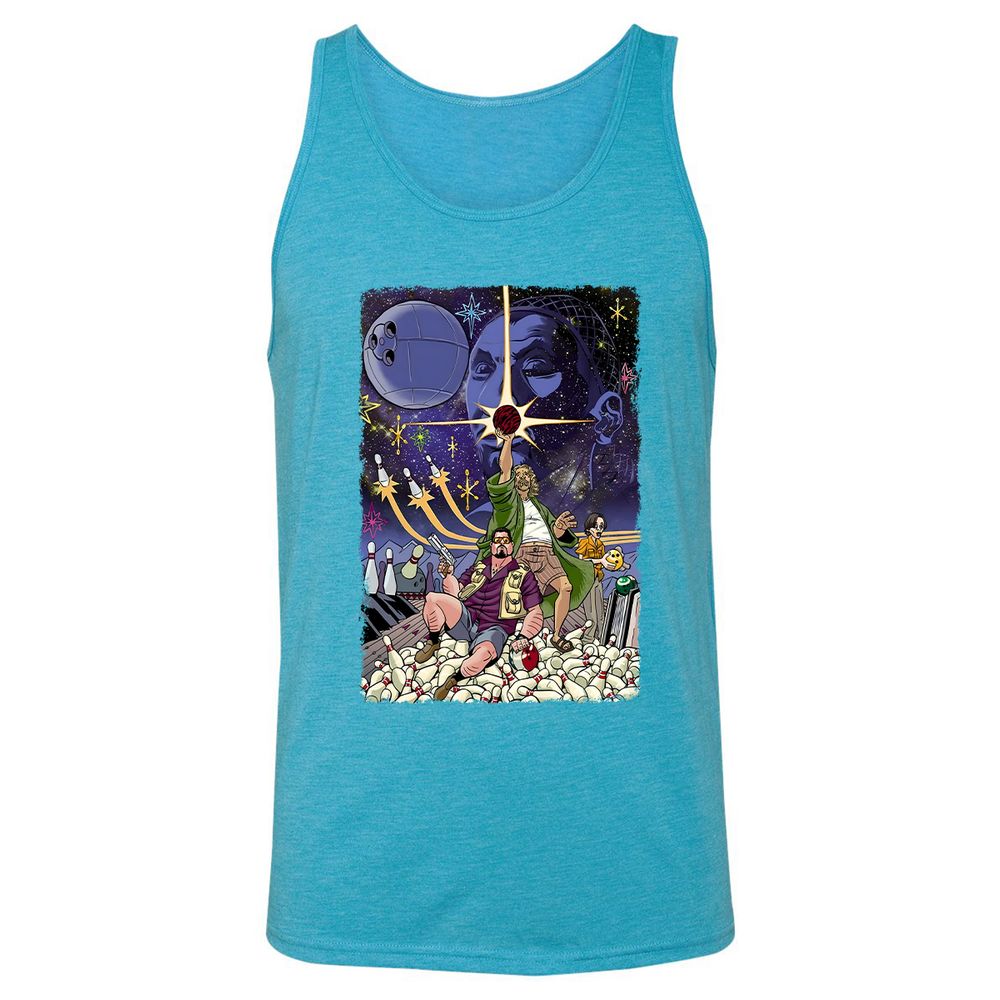 Unisex Jersey Tank - WJBE3GJX - Aqua Triblend - 3
