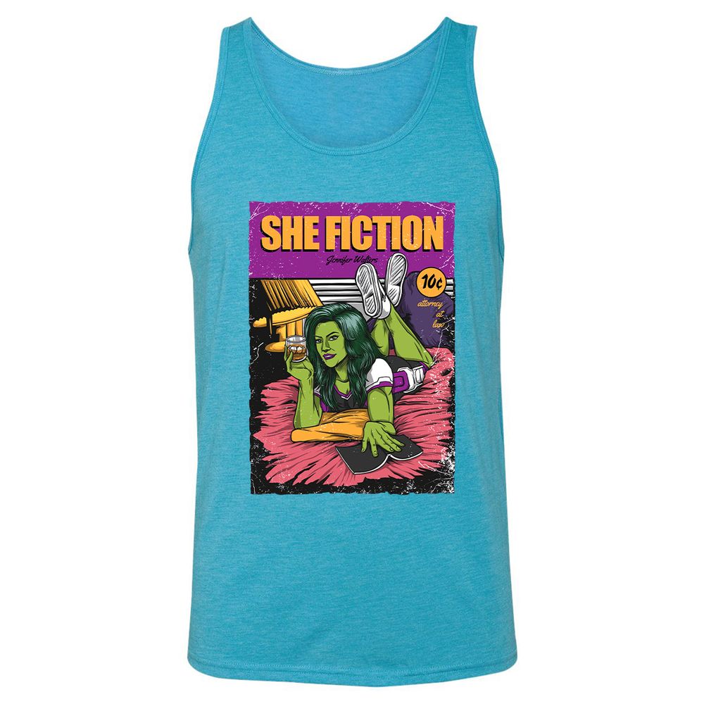 Unisex Jersey Tank - LYQ9JVRV - Aqua Triblend - 3