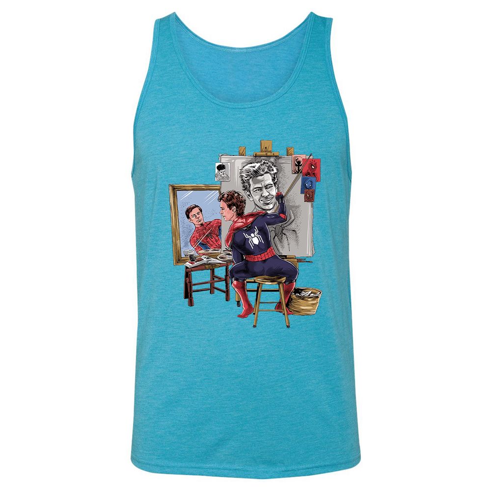 Unisex Jersey Tank - 1V76TKB1 - Aqua Triblend - 3