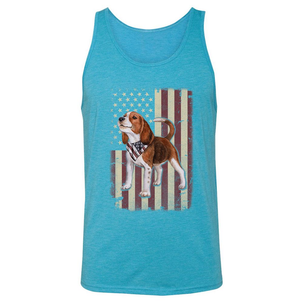 Unisex Jersey Tank - E5V8TQCT - Aqua Triblend - 3