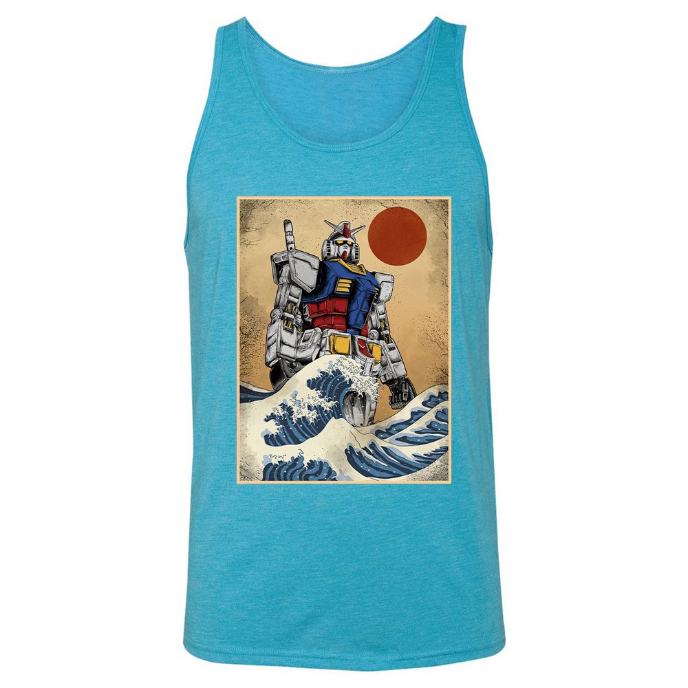 Unisex Jersey Tank - UXPFA55H - Aqua Triblend - 3