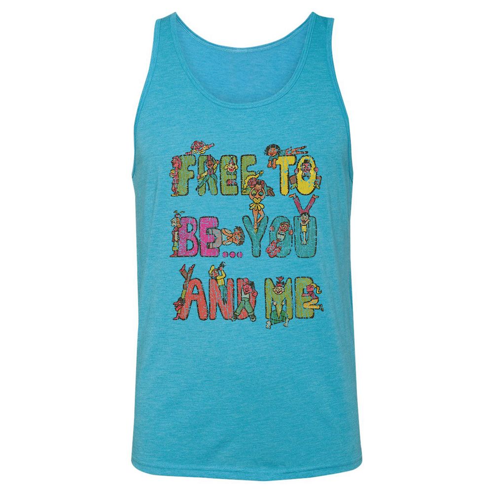 Unisex Jersey Tank - Y3MG7T4N - Aqua Triblend - 3