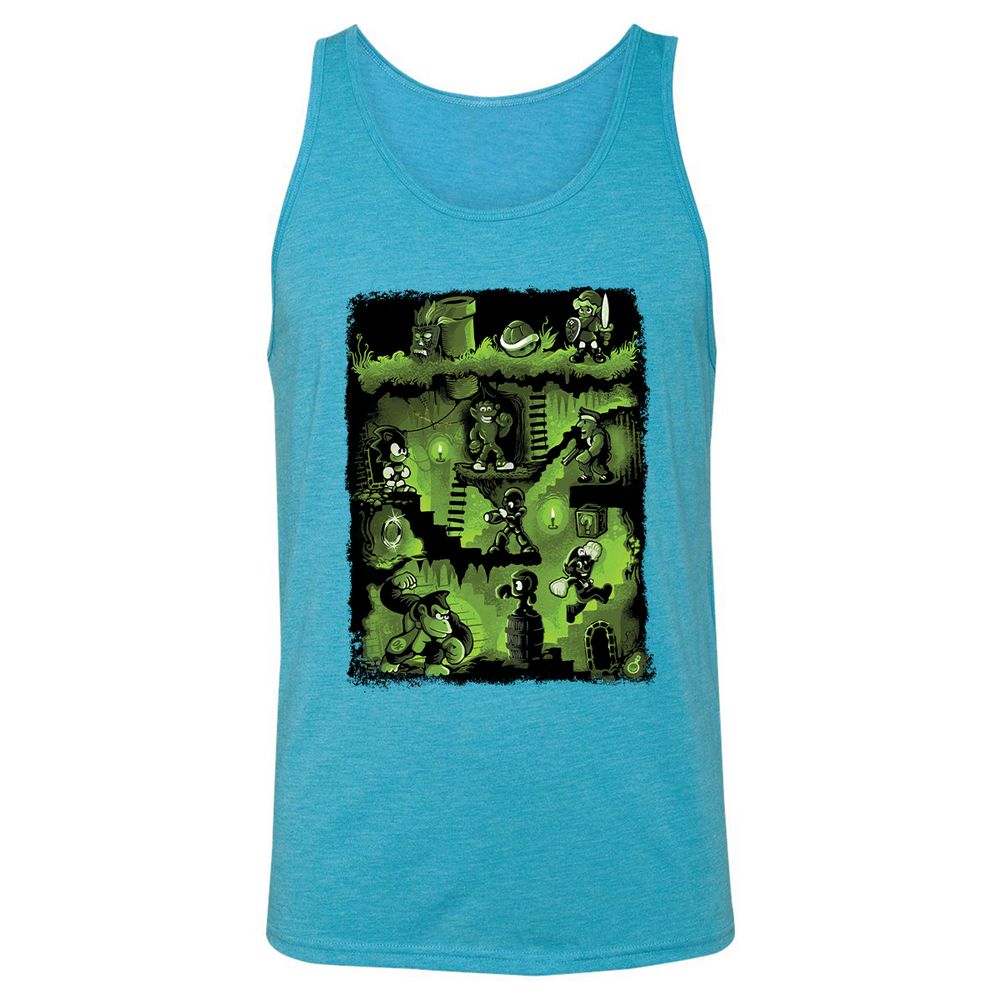Unisex Jersey Tank - JZY9N3NQ - Aqua Triblend - 3