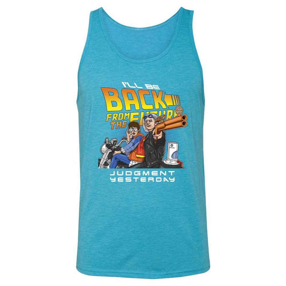 Unisex Jersey Tank - Q9PQQ5GT - Aqua Triblend - 3
