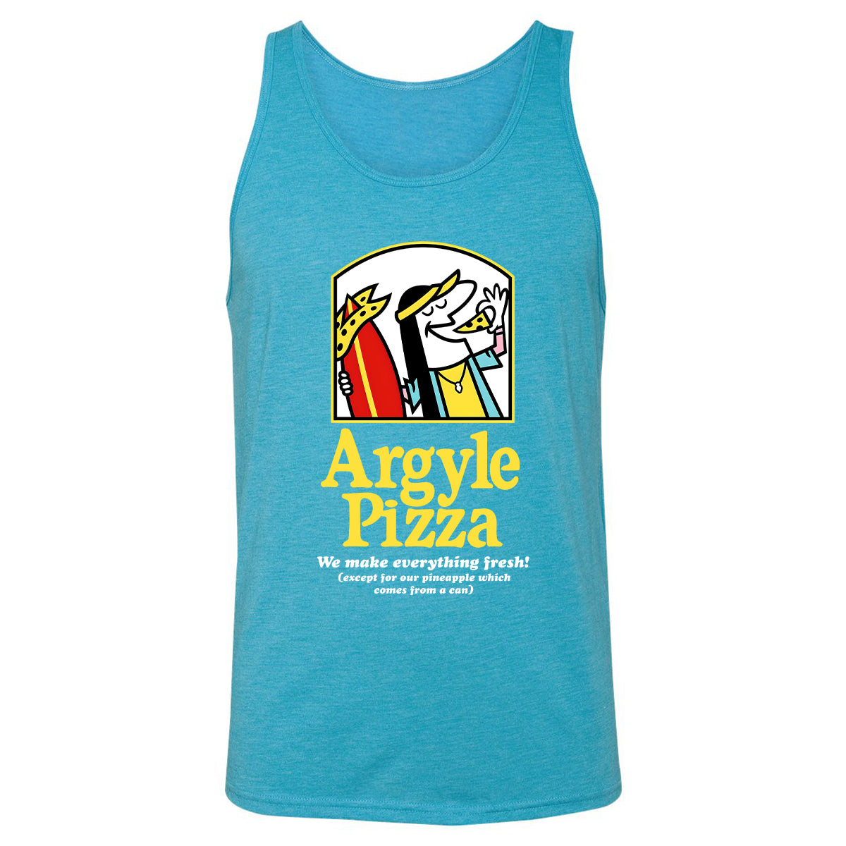 Unisex Jersey Tank - 7G4K4M6L - Aqua Triblend - 3