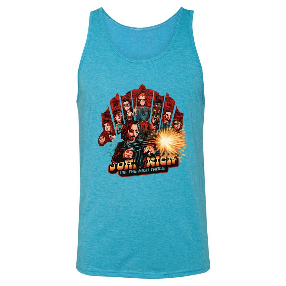 Unisex Jersey Tank - 9U78NA7X - Aqua Triblend - 3