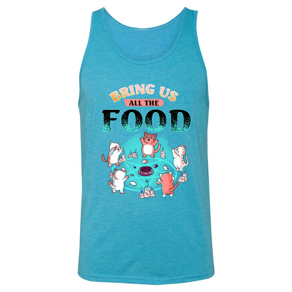 Unisex Jersey Tank - AANFDARV - Aqua Triblend - 3