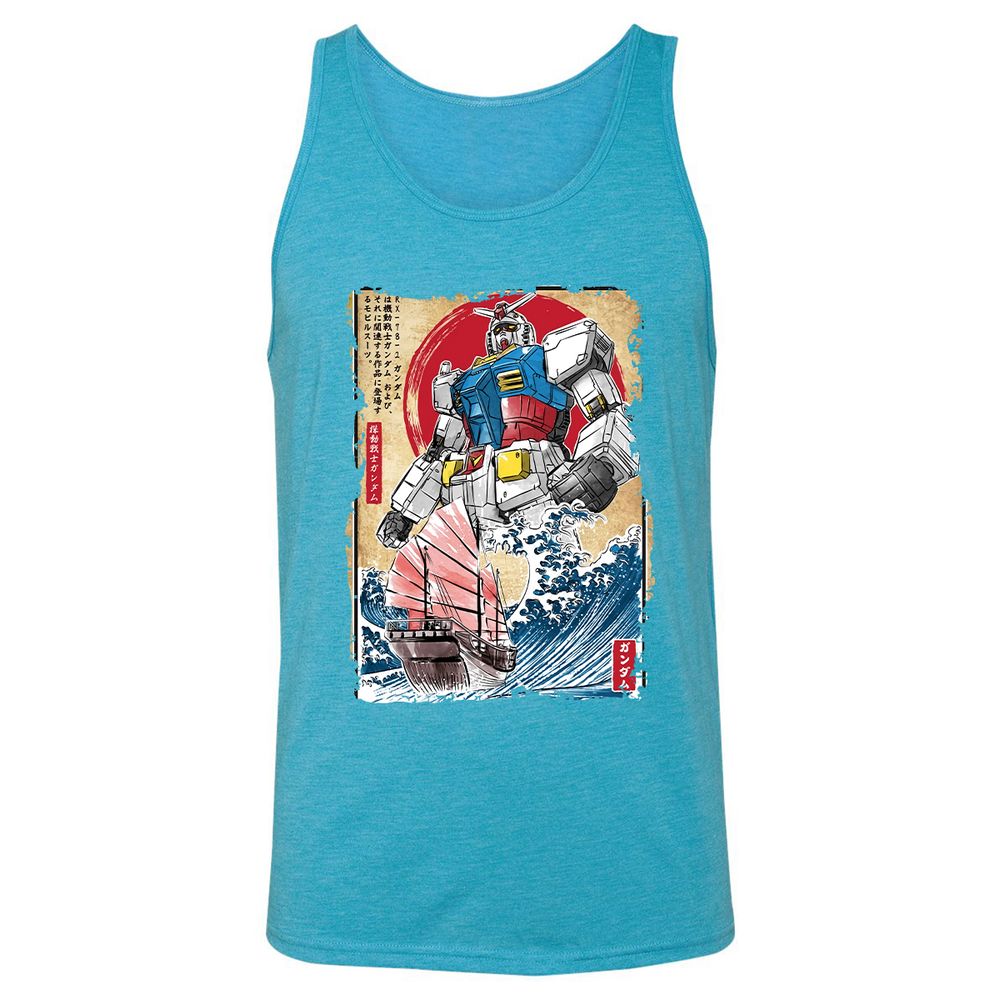 Unisex Jersey Tank - ACR487Y3 - Aqua Triblend - 3