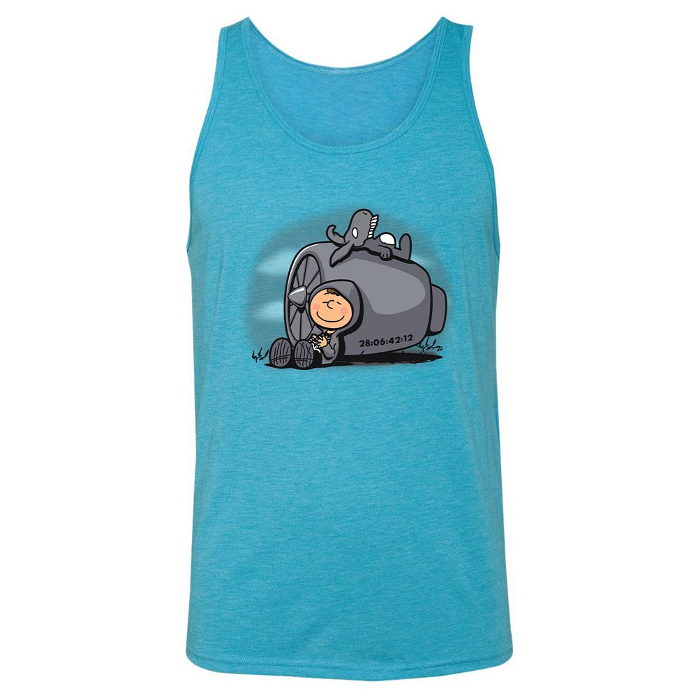 Unisex Jersey Tank - GF8DSBC6 - Aqua Triblend - 3