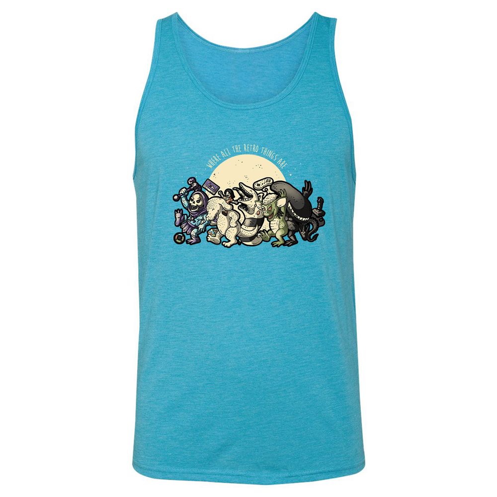 Unisex Jersey Tank - 6Q5TZUXF - Aqua Triblend - 3