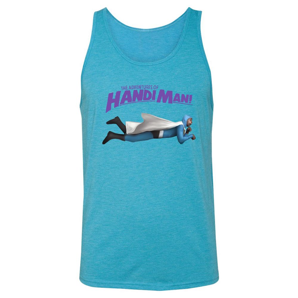 Unisex Jersey Tank - 9UG8X64S - Aqua Triblend - 3