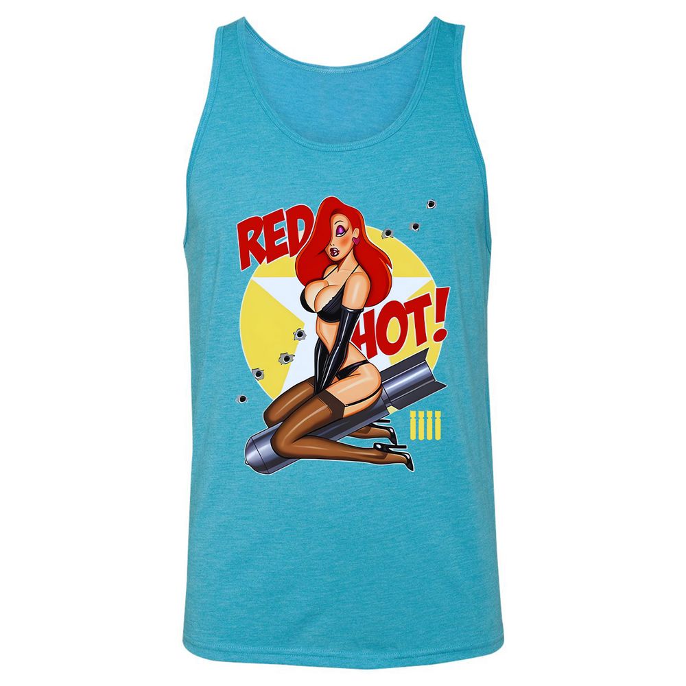 Unisex Jersey Tank - F24L4DV2 - Aqua Triblend - 3