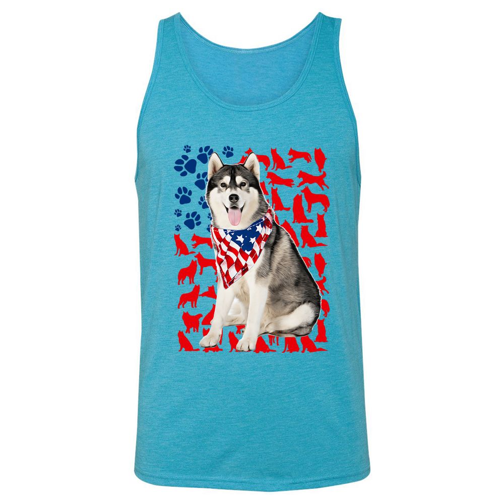 Unisex Jersey Tank - 7FMXBCKW - Aqua Triblend - 3