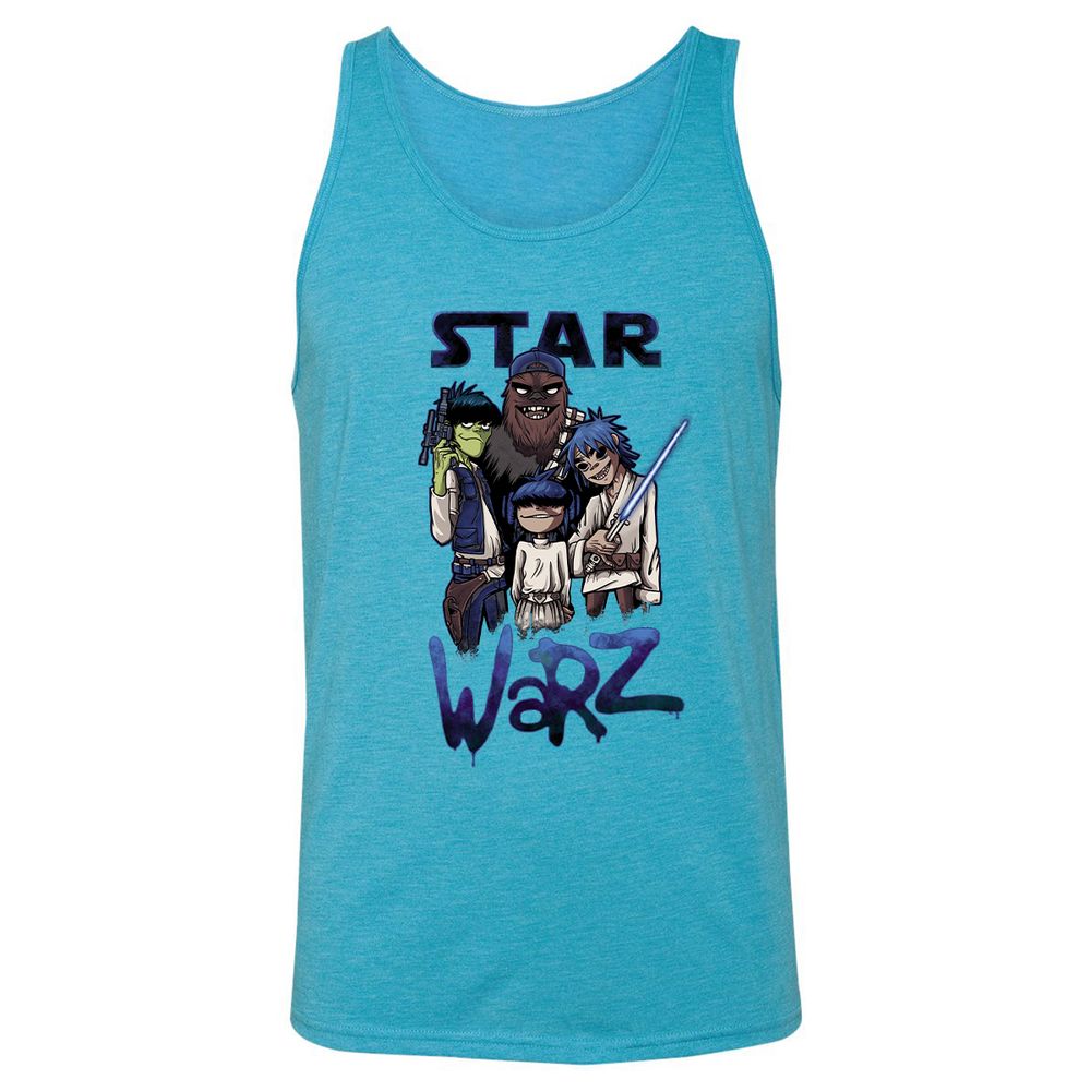 Unisex Jersey Tank - KAU3ZE9M - Aqua Triblend - 3