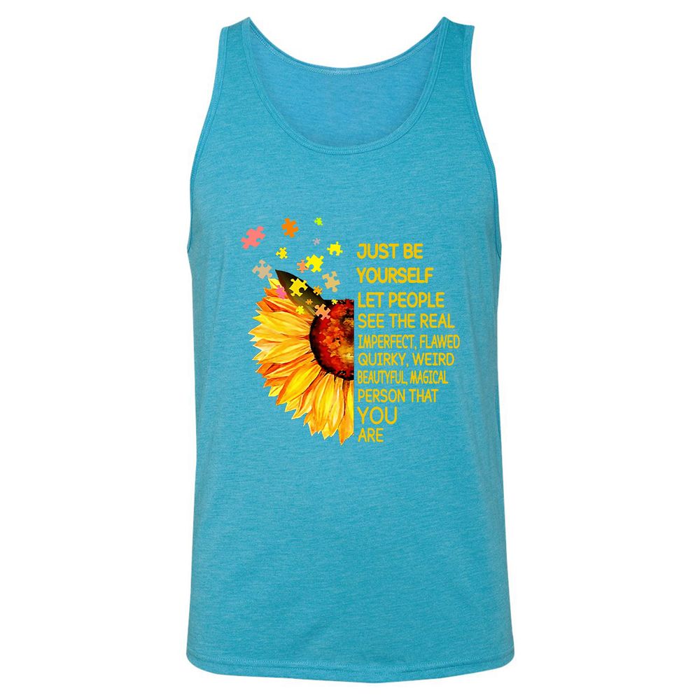 Unisex Jersey Tank - C3YCYT4B - Aqua Triblend - 3
