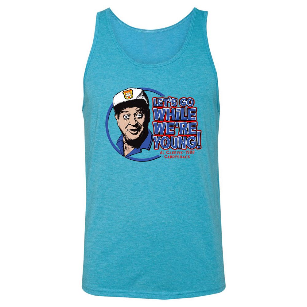 Unisex Jersey Tank - F43CMLDG - Aqua Triblend - 3
