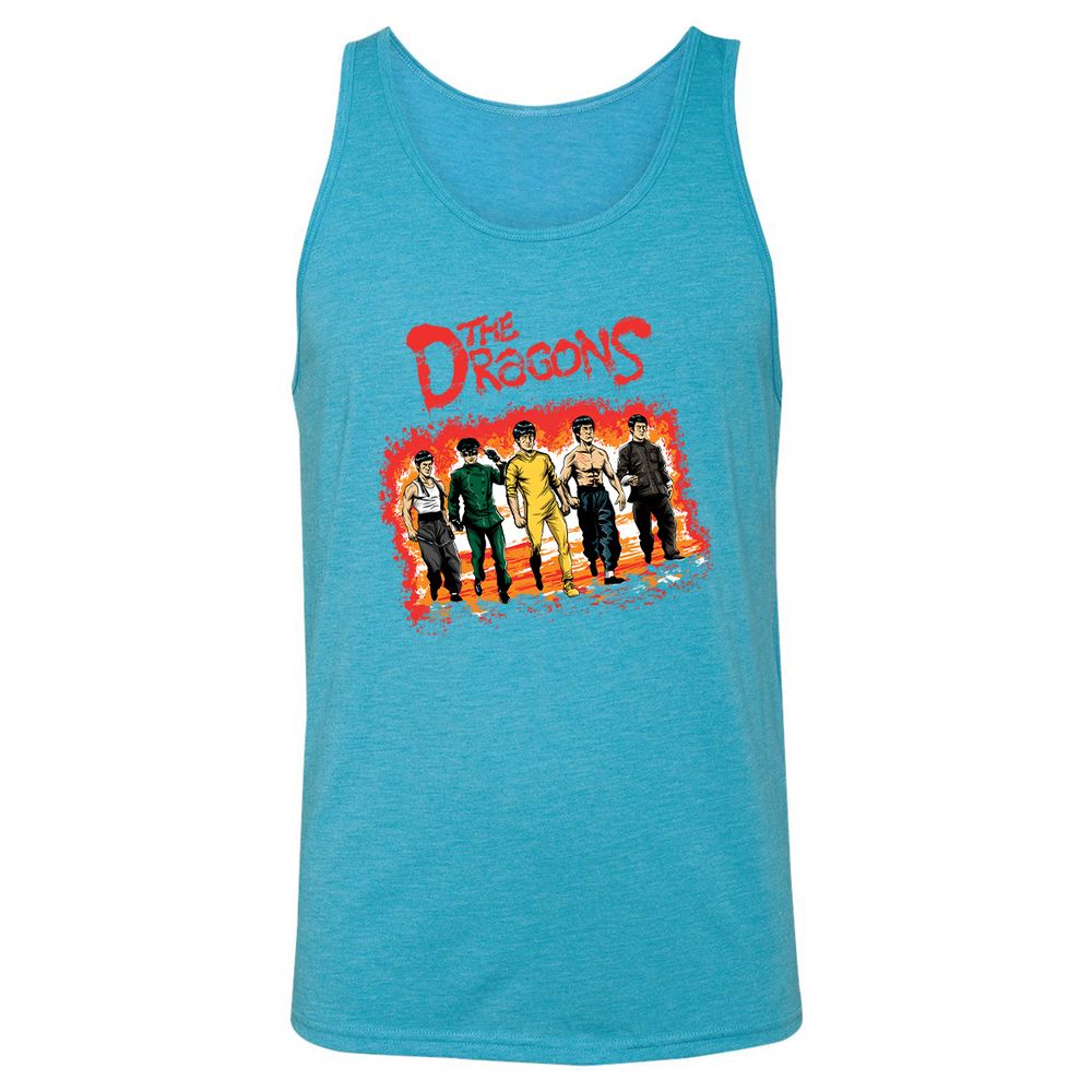 Unisex Jersey Tank - DLS39Y68 - Aqua Triblend - 3