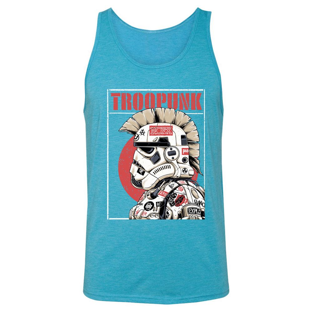 Unisex Jersey Tank - ENU7CS8A - Aqua Triblend - 3