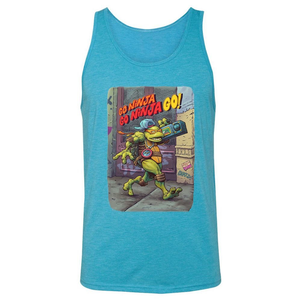 Unisex Jersey Tank - JEB1VLW3 - Aqua Triblend - 3