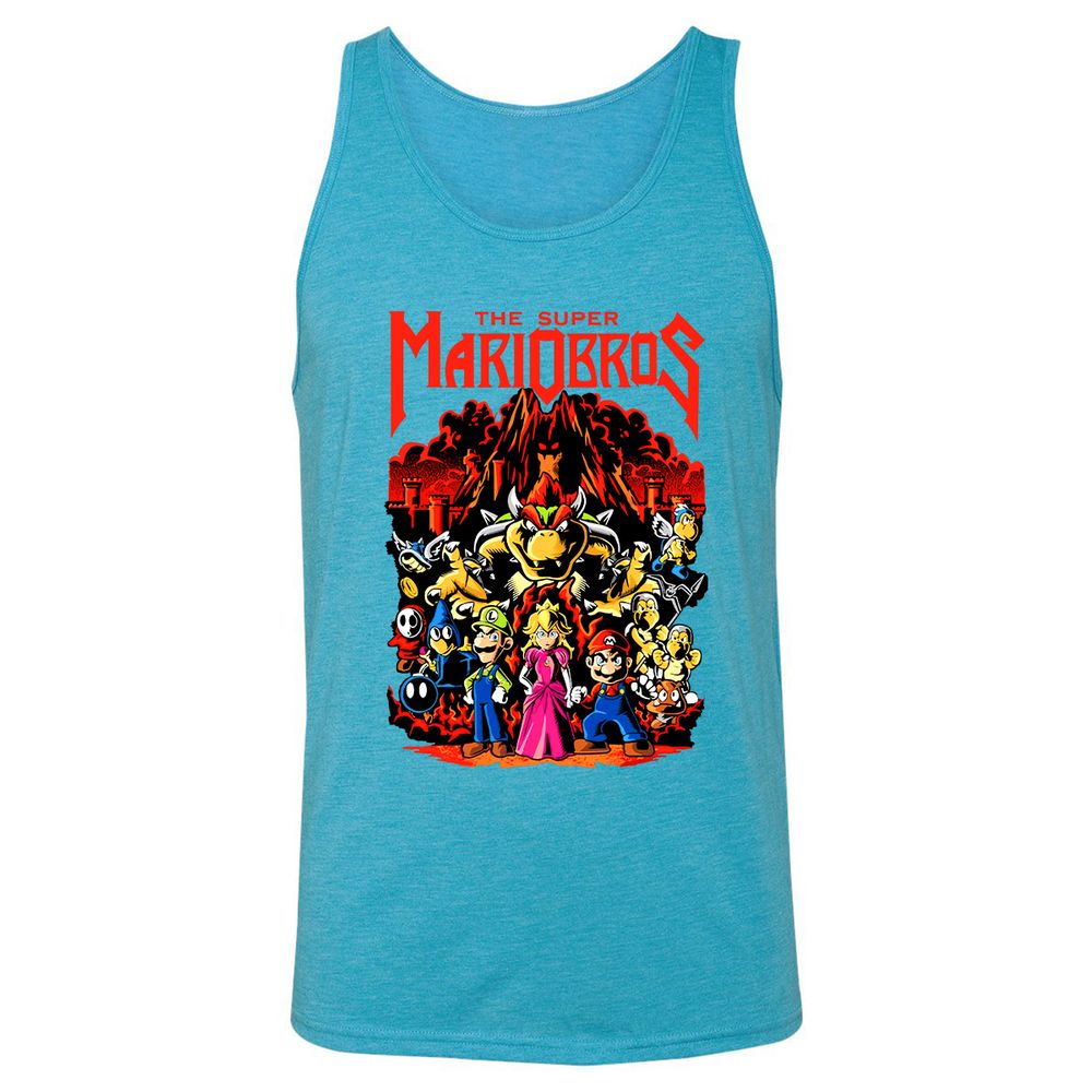 Unisex Jersey Tank - JDJ9BRS7 - Aqua Triblend - 3