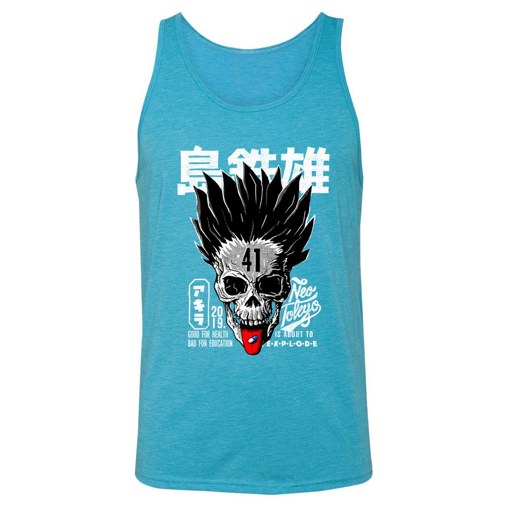 Unisex Jersey Tank - 69L4TF5X - Aqua Triblend - 3