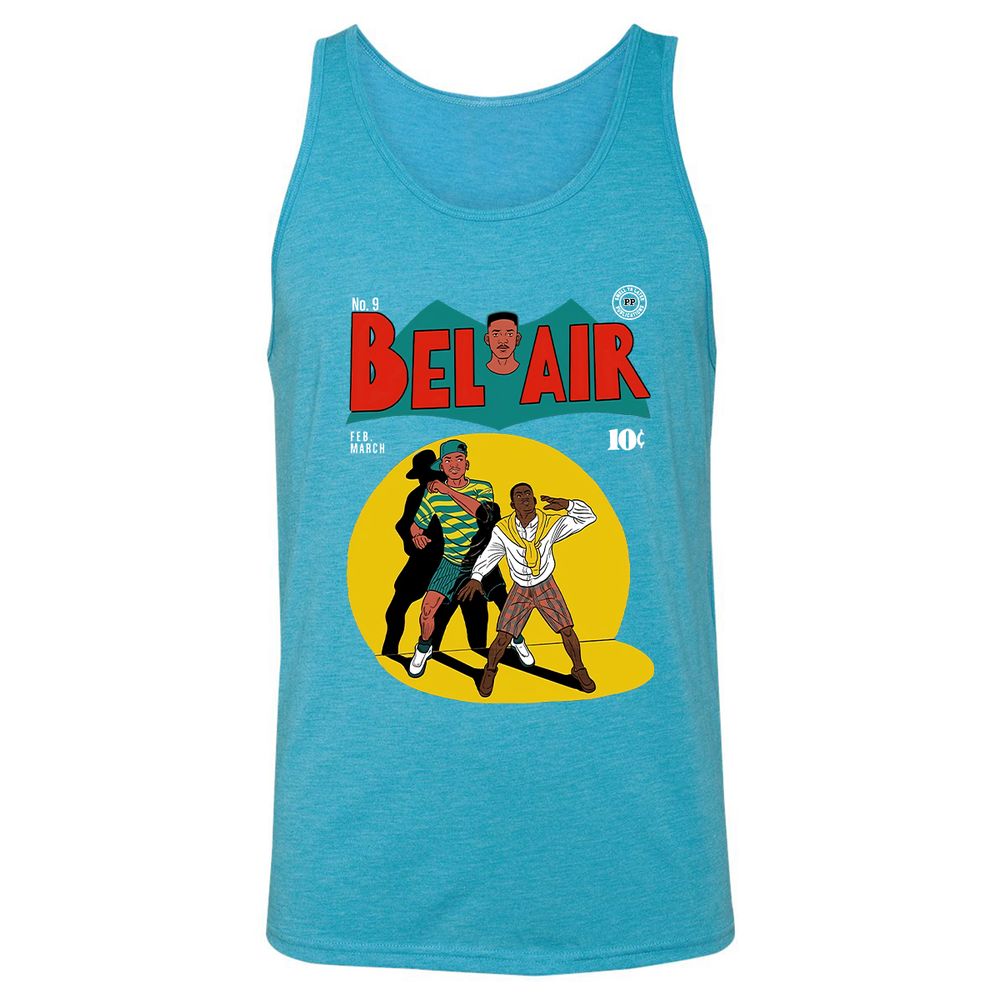 Unisex Jersey Tank - 4HGR432M - Aqua Triblend - 3