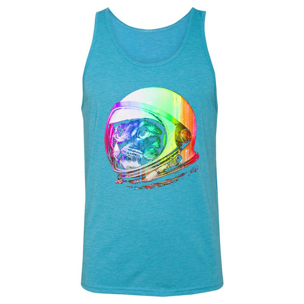 Unisex Jersey Tank - T1QL4NMV - Aqua Triblend - 3