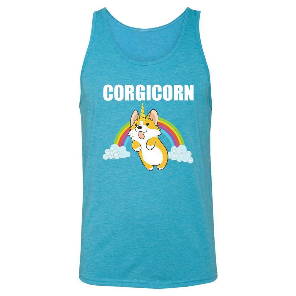 Unisex Jersey Tank - P9CZ827T - Aqua Triblend - 3