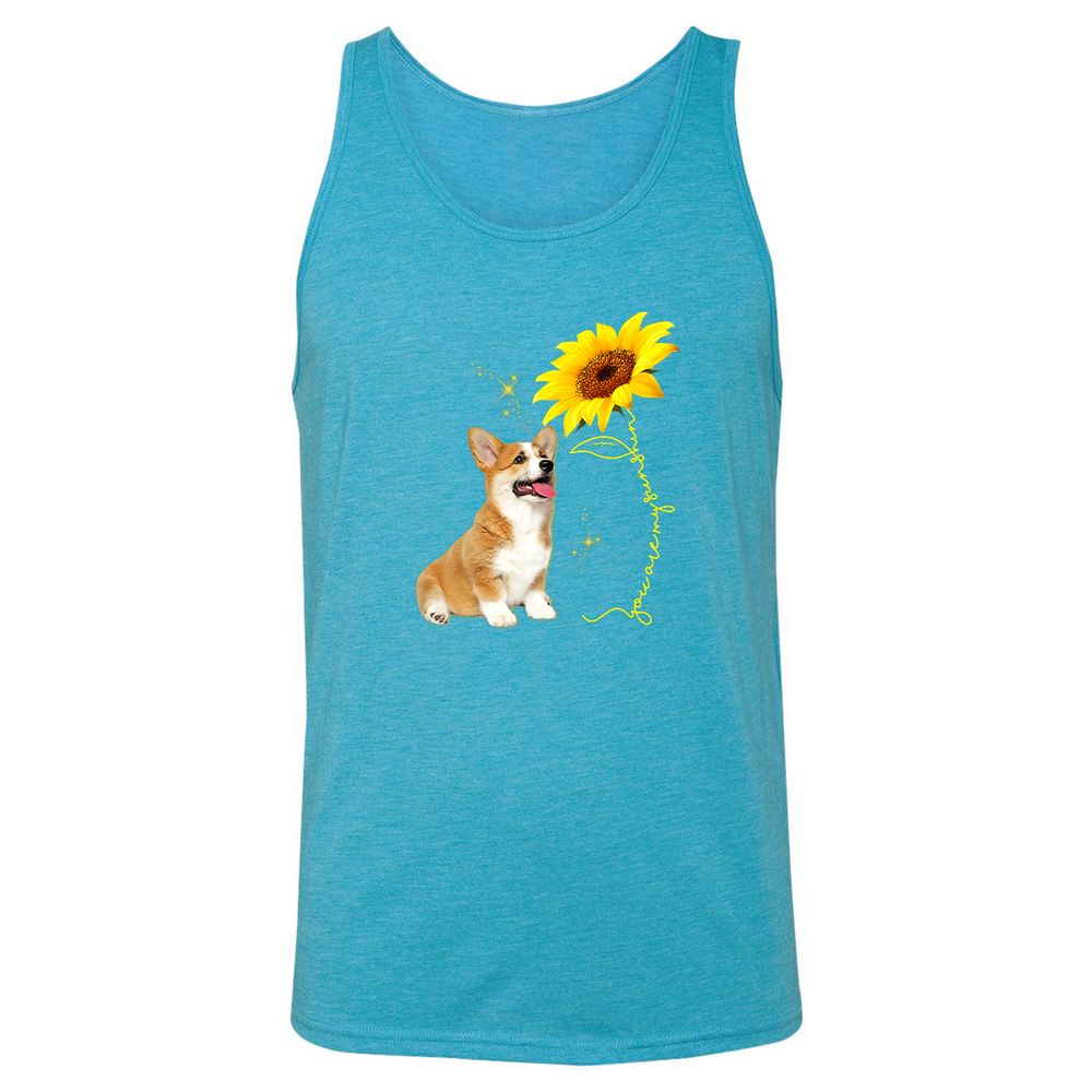 Unisex Jersey Tank - 38JBHUXK - Aqua Triblend - 3