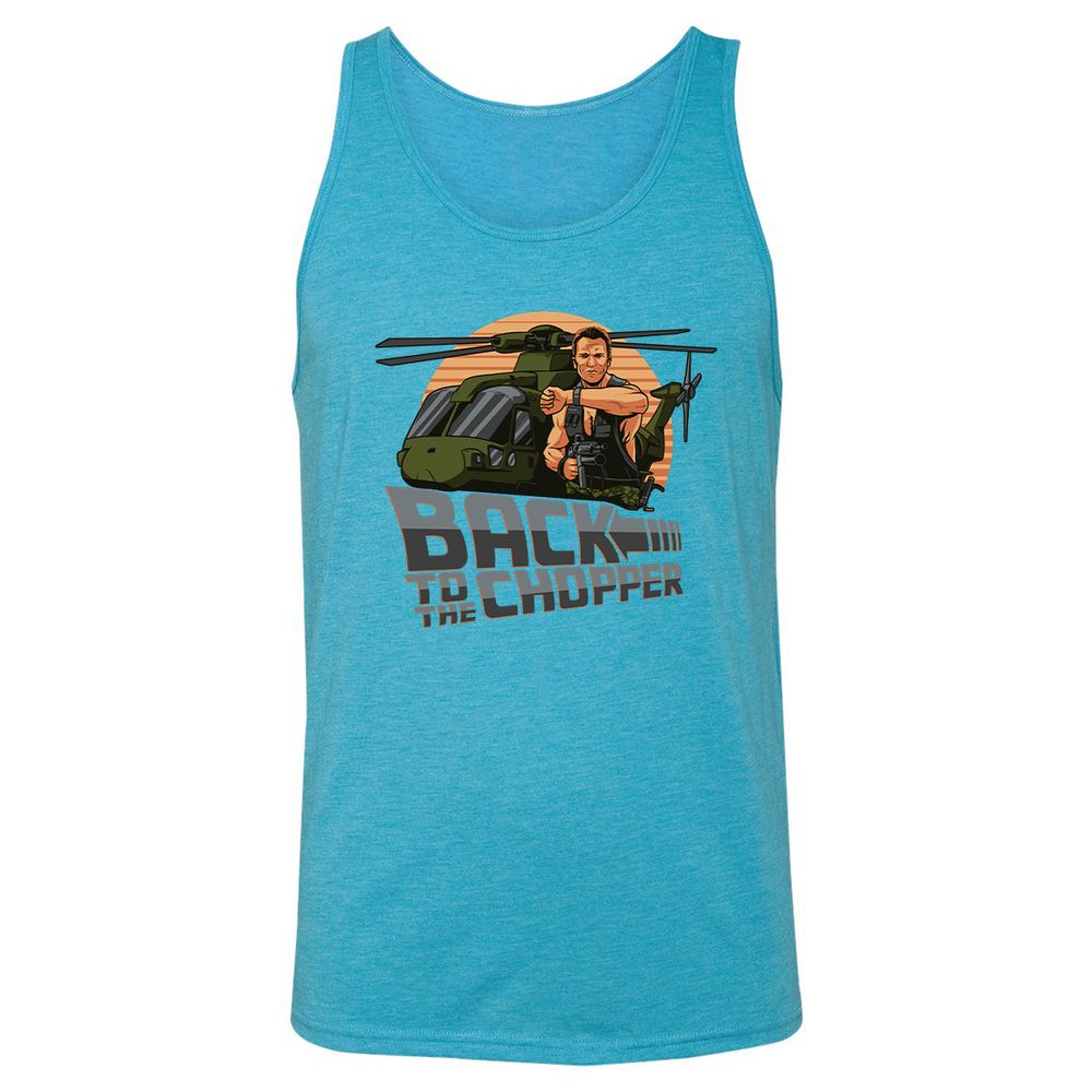 Unisex Jersey Tank - QJZC8J2L - Aqua Triblend - 3