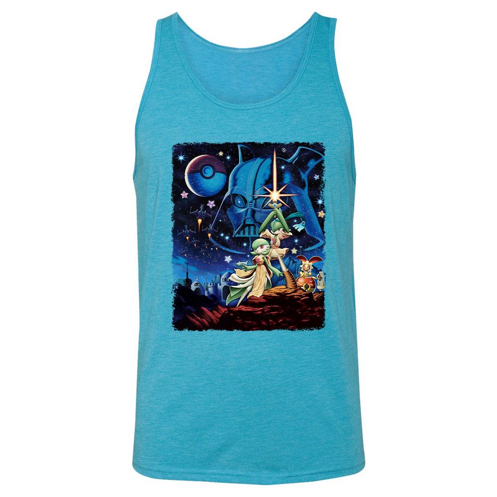 Unisex Jersey Tank - FSW8HMQ6 - Aqua Triblend - 3