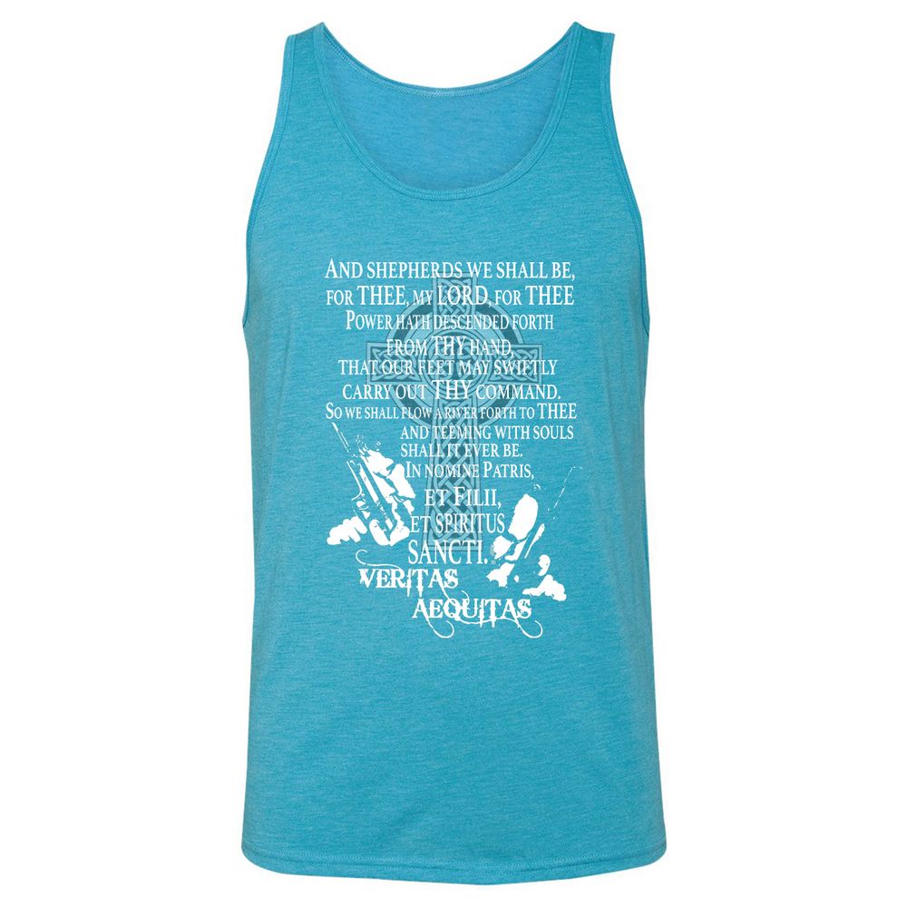 Unisex Jersey Tank - T6BV8L5K - Aqua Triblend - 3