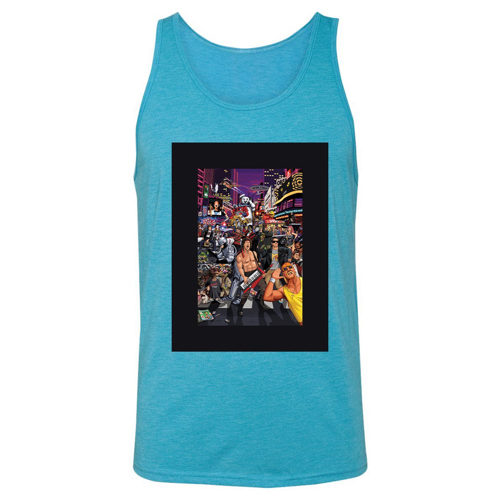 Unisex Jersey Tank - XM81DW77 - Aqua Triblend - 3
