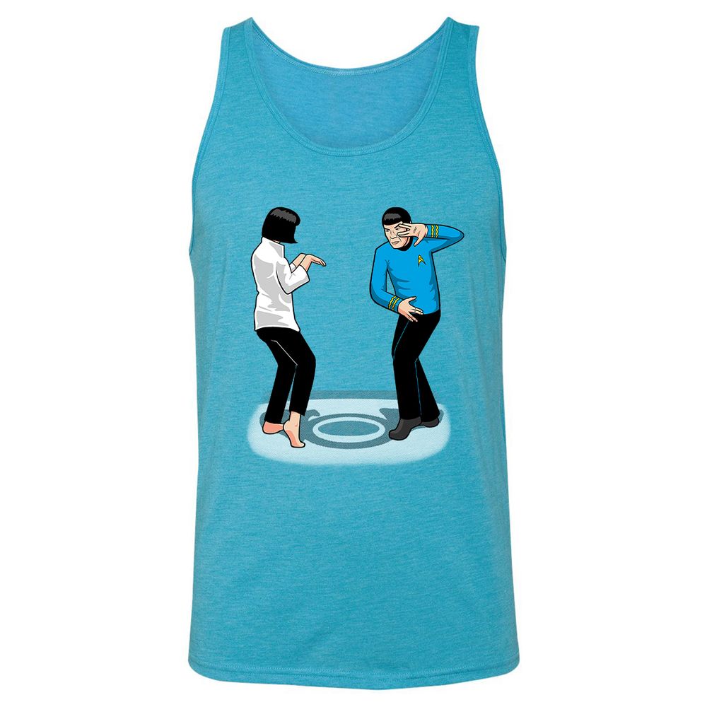 Unisex Jersey Tank - THV4USNG - Aqua Triblend - 3