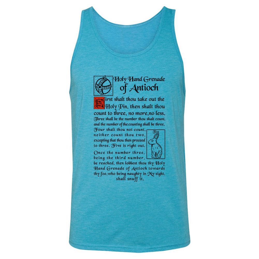 Unisex Jersey Tank - 31K5QH1T - Aqua Triblend - 3