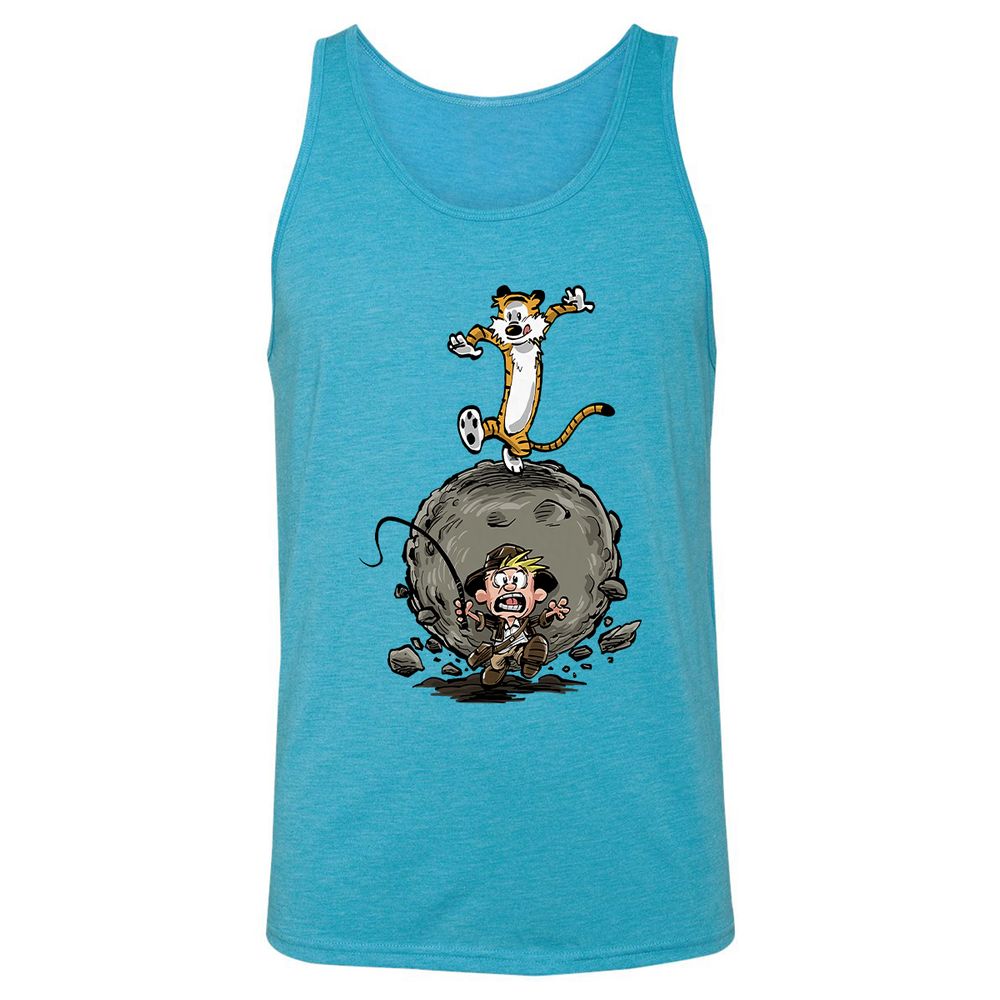 Unisex Jersey Tank - B6V2NNYM - Aqua Triblend - 3