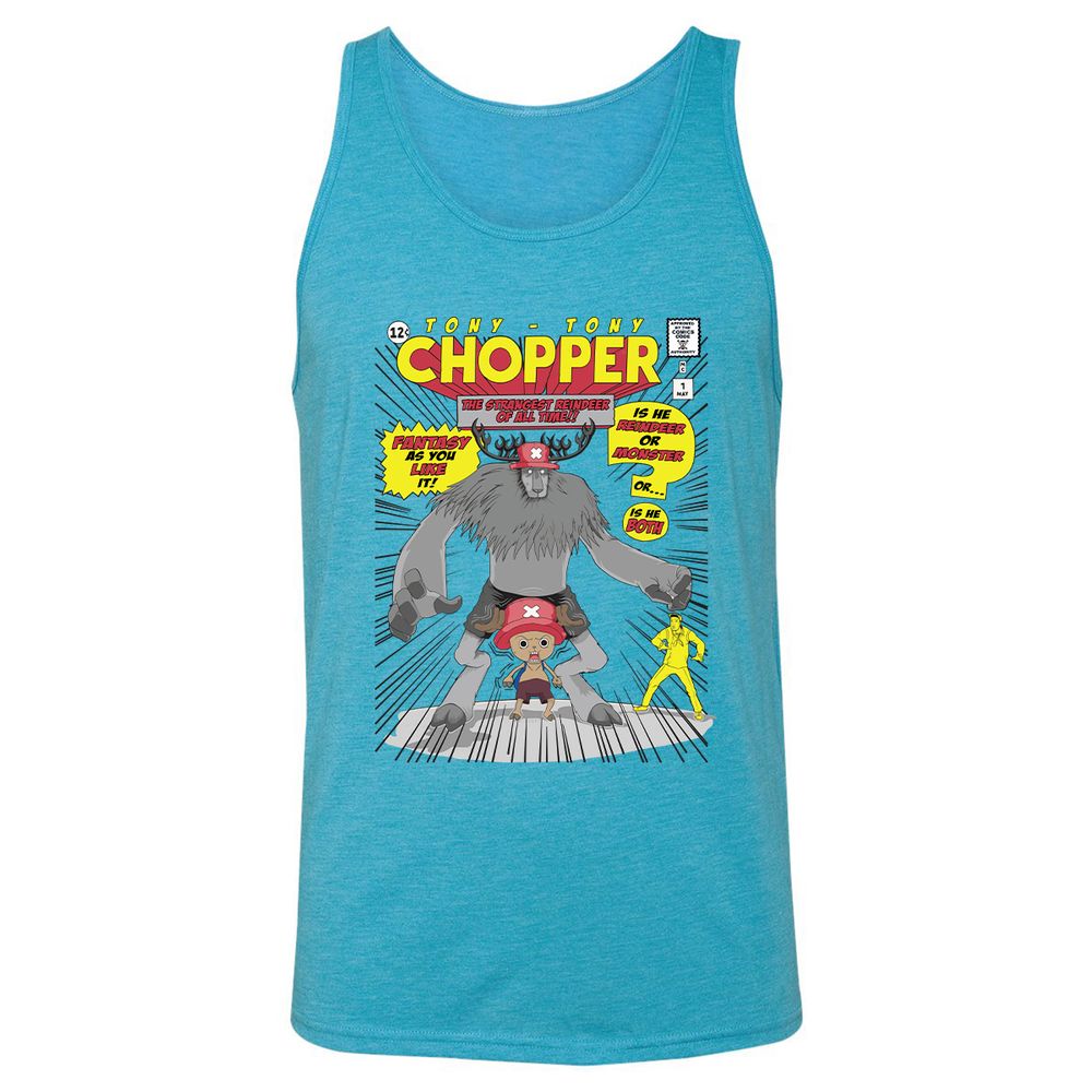 Unisex Jersey Tank - VAN9VFHJ - Aqua Triblend - 3