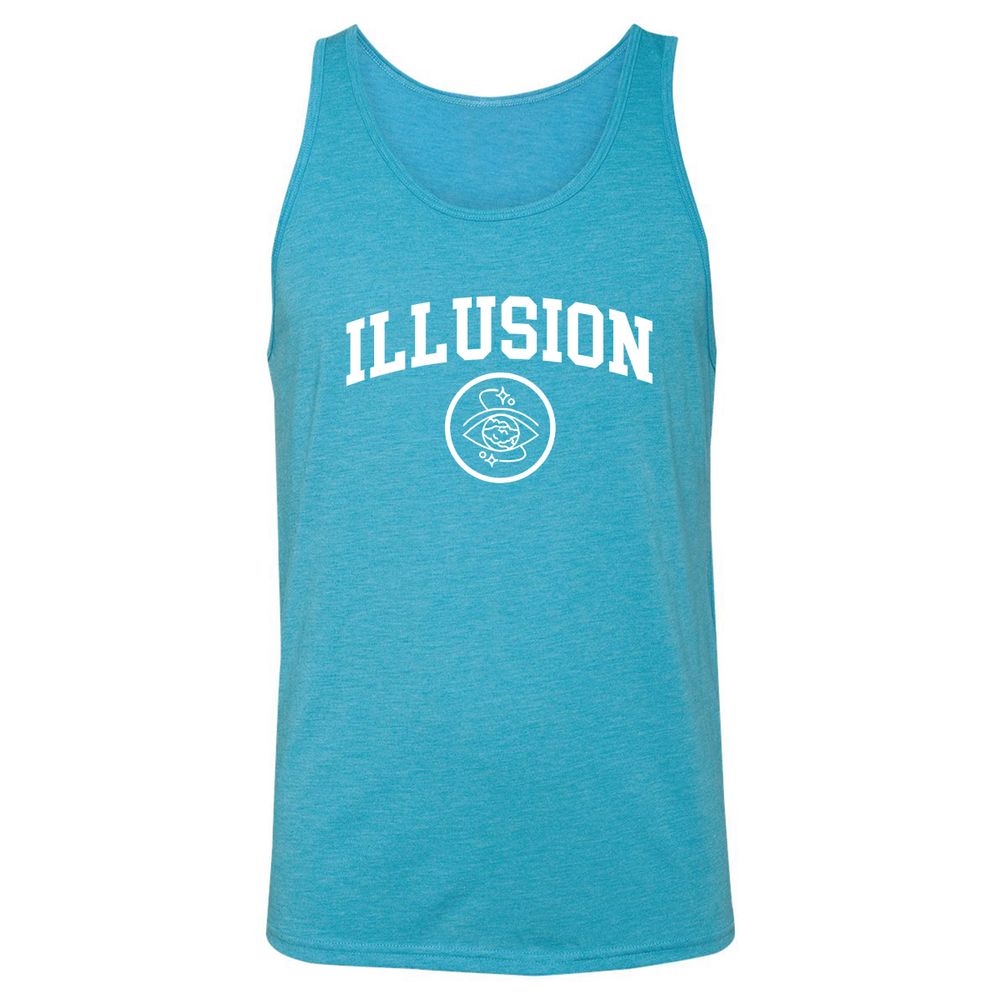 Unisex Jersey Tank - B48FYQXF - Aqua Triblend - 3