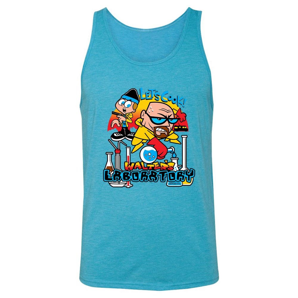 Unisex Jersey Tank - ZLSVBTGL - Aqua Triblend - 3