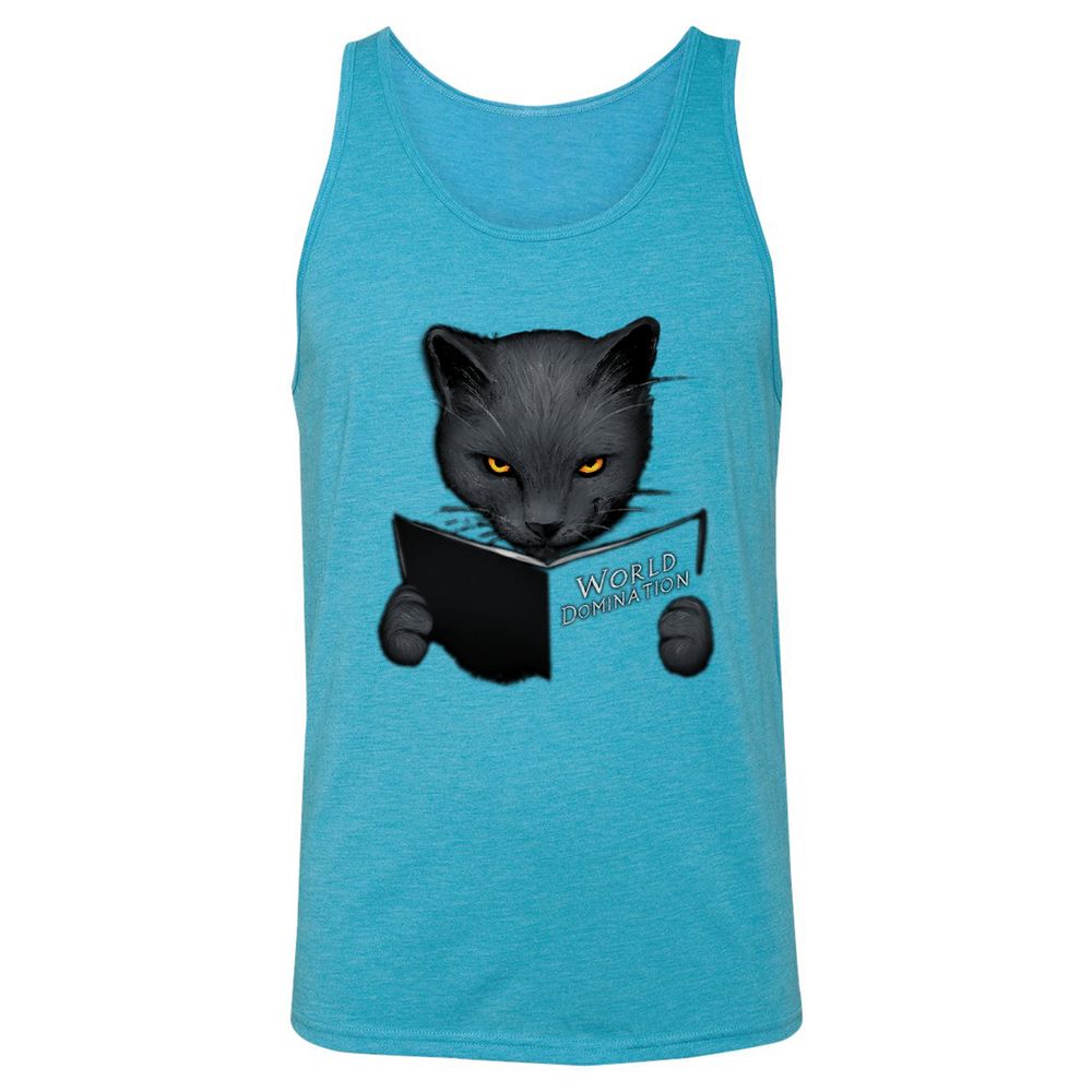 Unisex Jersey Tank - FAGQ3QF8 - Aqua Triblend - 3