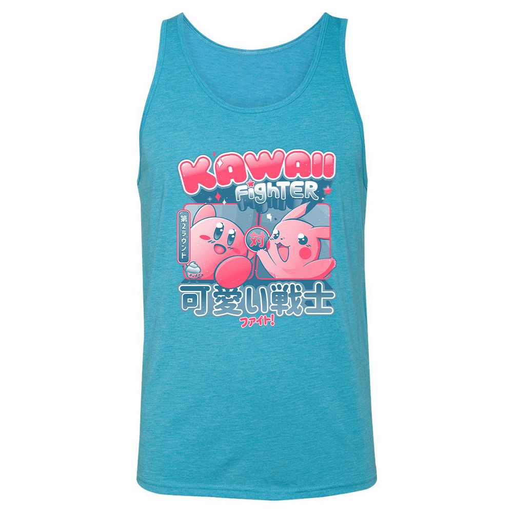 Unisex Jersey Tank - JHF4E23P - Aqua Triblend - 3