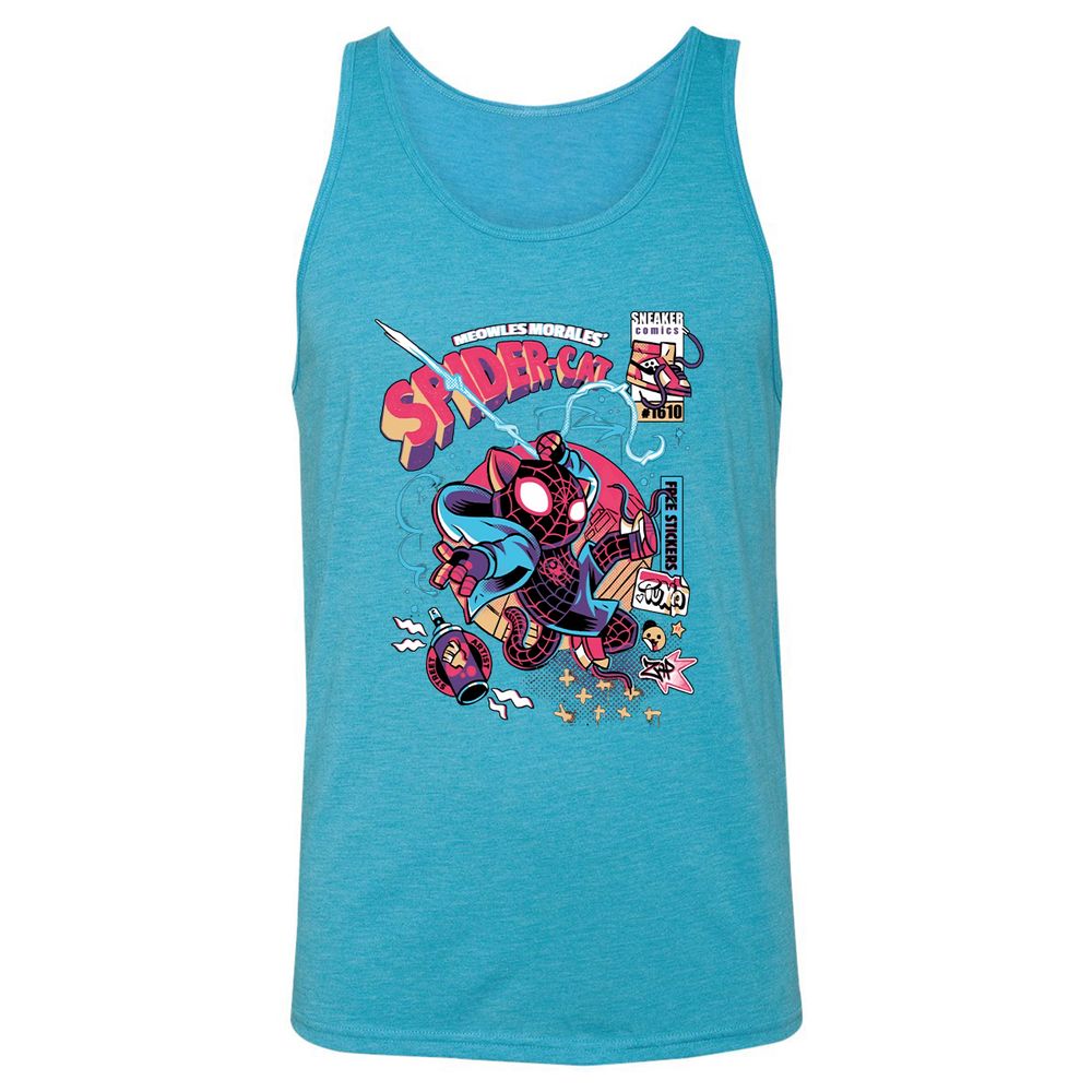 Unisex Jersey Tank - GPQVFUTH - Aqua Triblend - 3