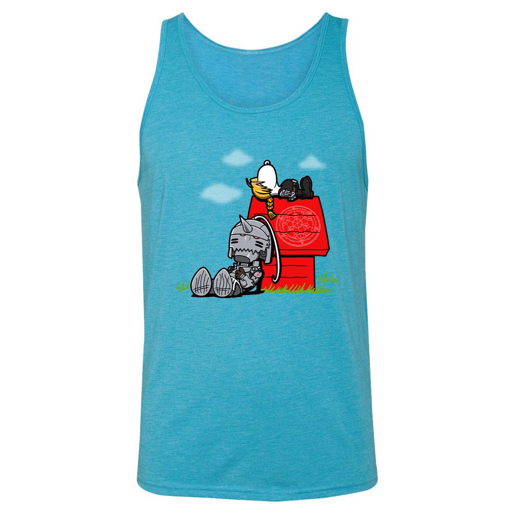 Unisex Jersey Tank - Y83L7DNK - Aqua Triblend - 3