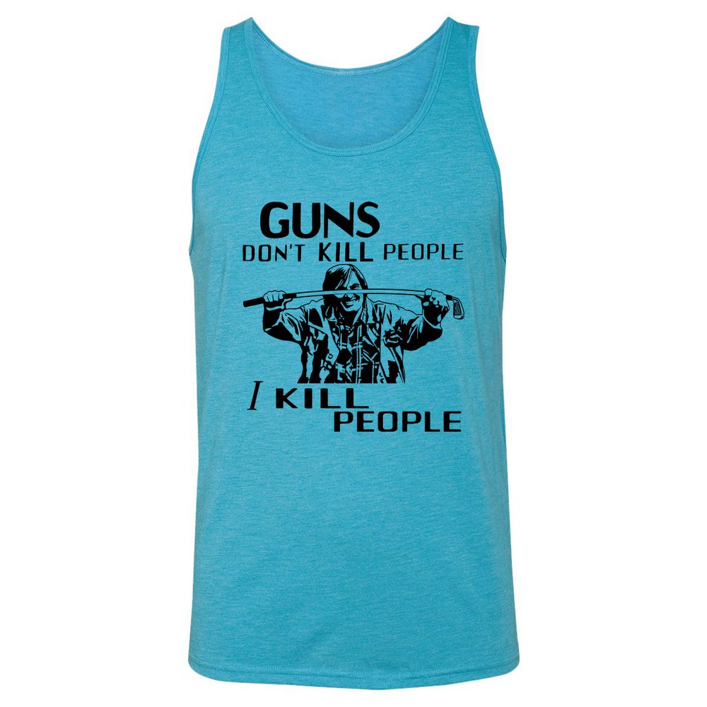 Unisex Jersey Tank - 1RT8VQ2M - Aqua Triblend - 3