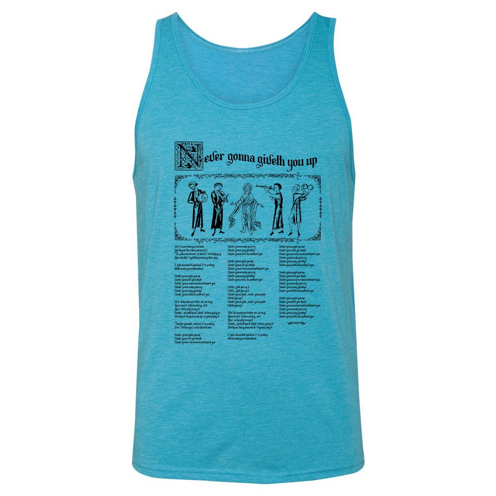 Unisex Jersey Tank - ZPRKQQX5 - Aqua Triblend - 3