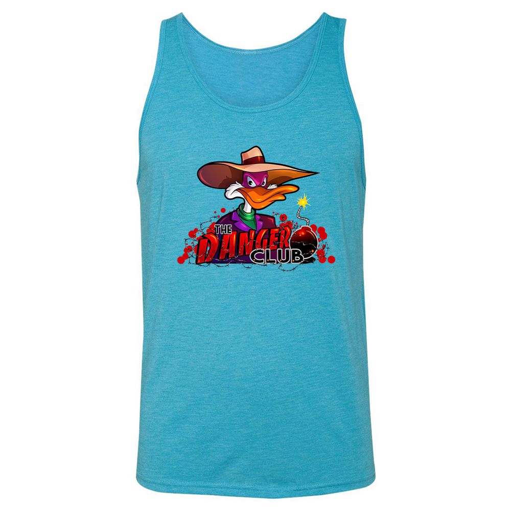 Unisex Jersey Tank - 4J37E98D - Aqua Triblend - 3