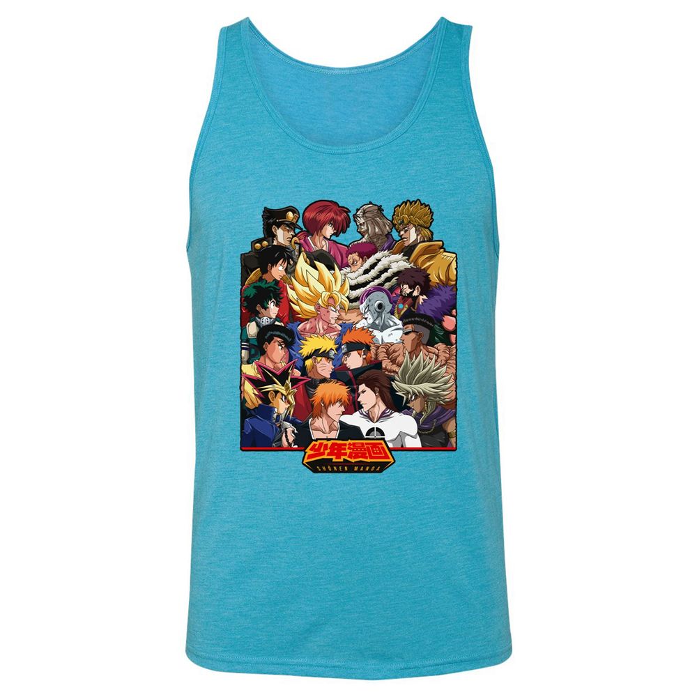 Unisex Jersey Tank - 2CMQZDZH - Aqua Triblend - 3