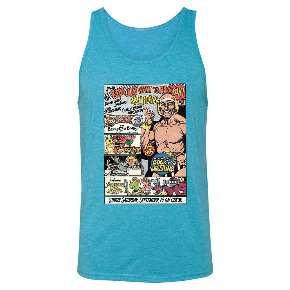Unisex Jersey Tank - Y3YWX55G - Aqua Triblend - 3